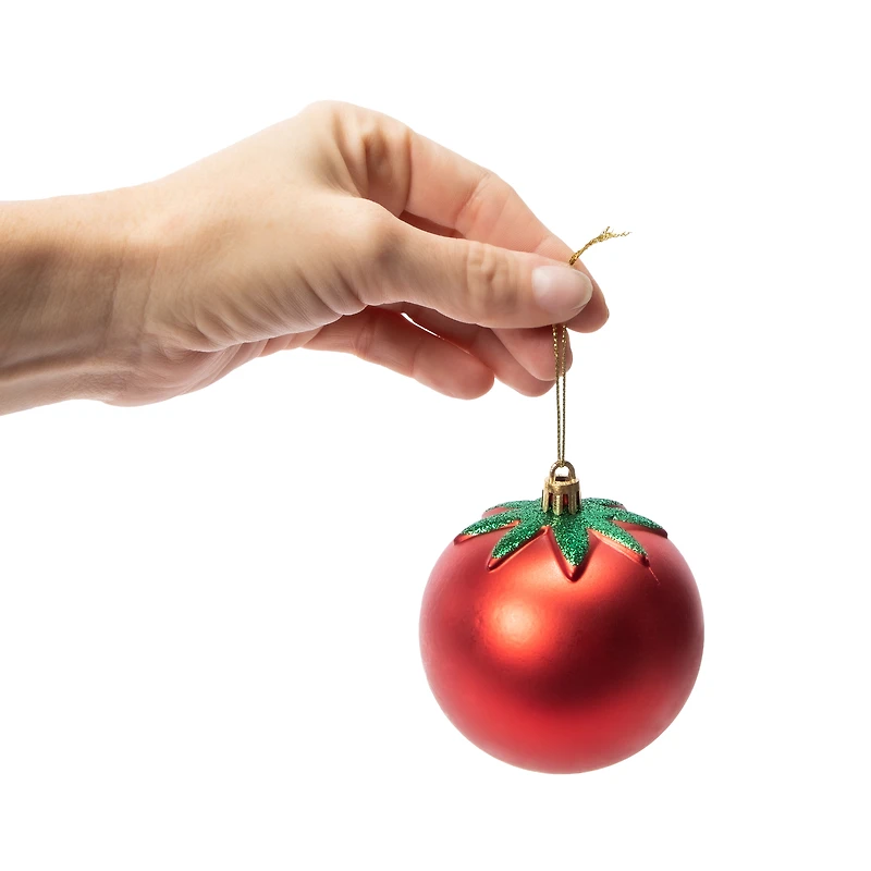 Christmas Snow Cool Tomato Tree Ornament