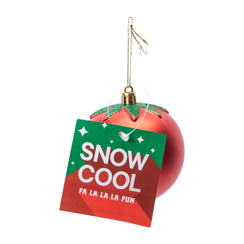 Christmas Snow Cool Tomato Tree Ornament