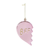 Christmas BFF Heart Tree Ornament
