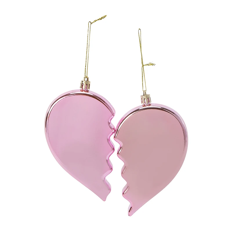 Christmas BFF Heart Tree Ornament