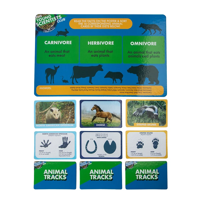 The Young Scientists Club™ Animal Tracking Games Set