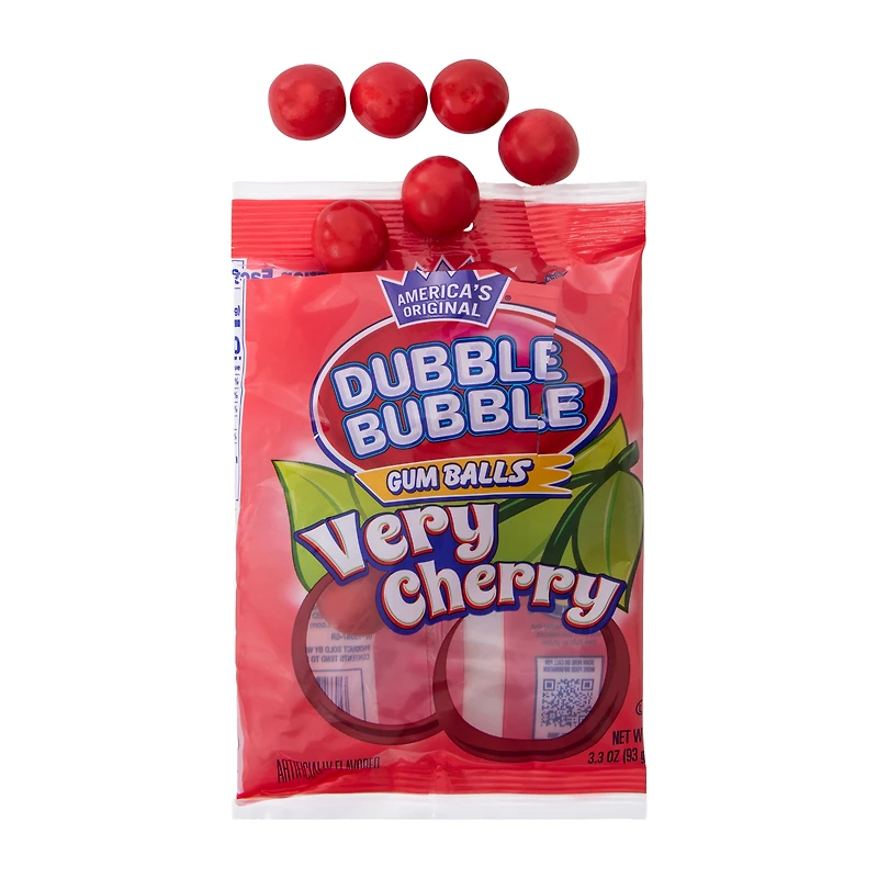 Dubble Bubble® Very Cherry Gum Balls 3.3oz