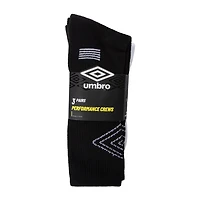 Young Mens Umbro Preformance Crews 3-Pairs