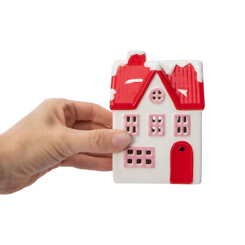 Snow Cool Christmas Ceramic House