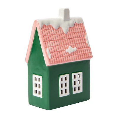 Snow Cool Christmas Ceramic House