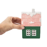 Snow Cool Christmas Ceramic House