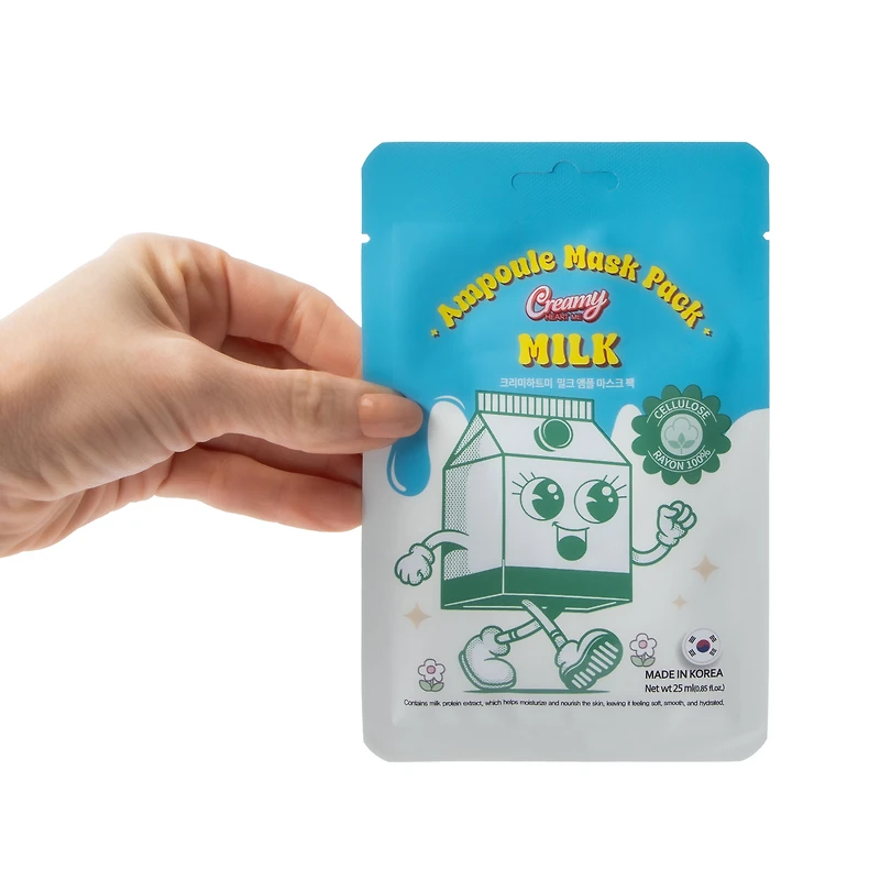 Creamy Heart Me Milk Ampoule Mask 10-Pack