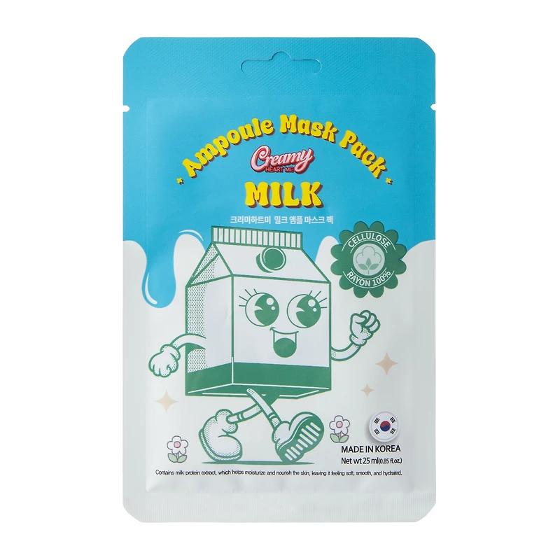 Creamy Heart Me Milk Ampoule Mask 10-Pack