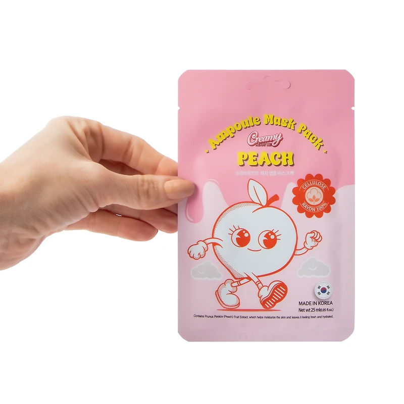 Creamy Heart Me Peach Ampoule Mask 10-Pack