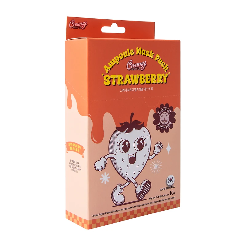 Creamy Heart Me Strawberry Ampoule Mask 10-Pack
