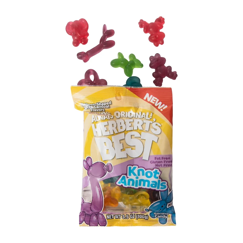 Always Original! Herbert's® Best Knot Animals Gummi Candy 3.5oz