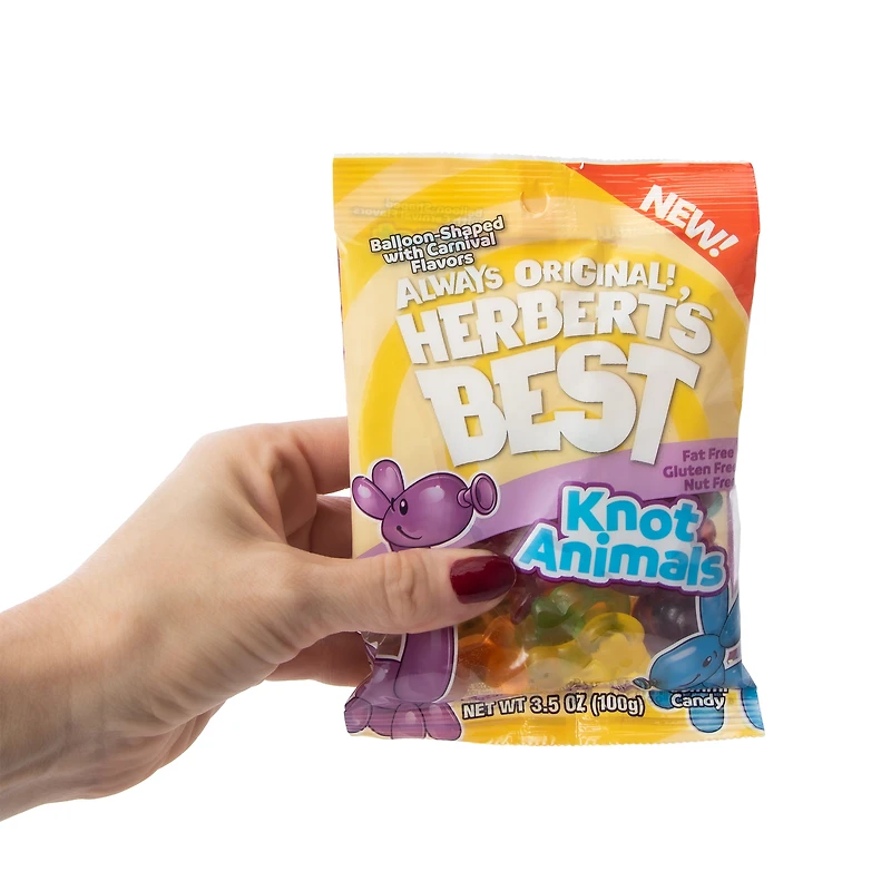 Always Original! Herbert's® Best Knot Animals Gummi Candy 3.5oz