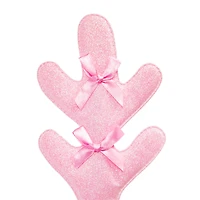 Snow Cool Christmas Pink Glitter Antler Headband