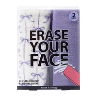 Erase Your Face® Reusable Makeup Removing Cloths 2-Pack