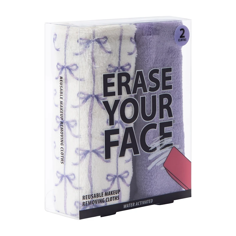 Erase Your Face® Reusable Makeup Removing Cloths 2-Pack