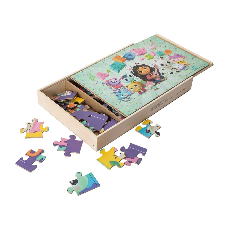 DreamWorks Gabby's Dollhouse Wood Puzzles 7-Count