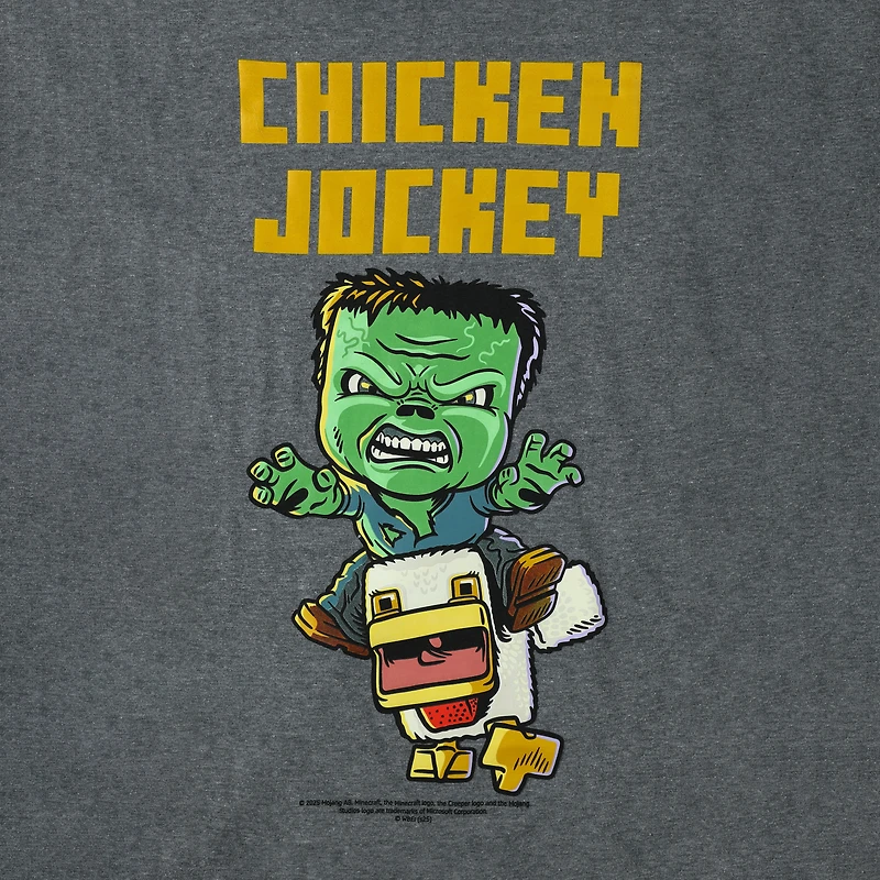Minecraft Chicken Jockey Graphic Tee