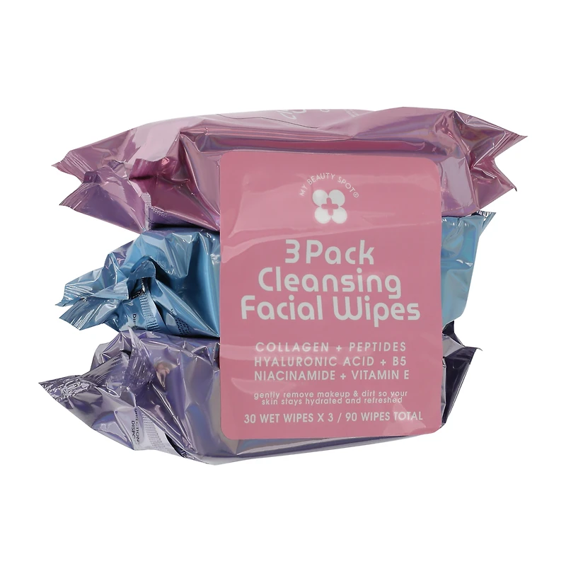 Cleansing Facial Wipes 3-Pack