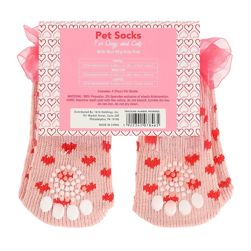 Valentine's Pet Socks For Dogs & Cats