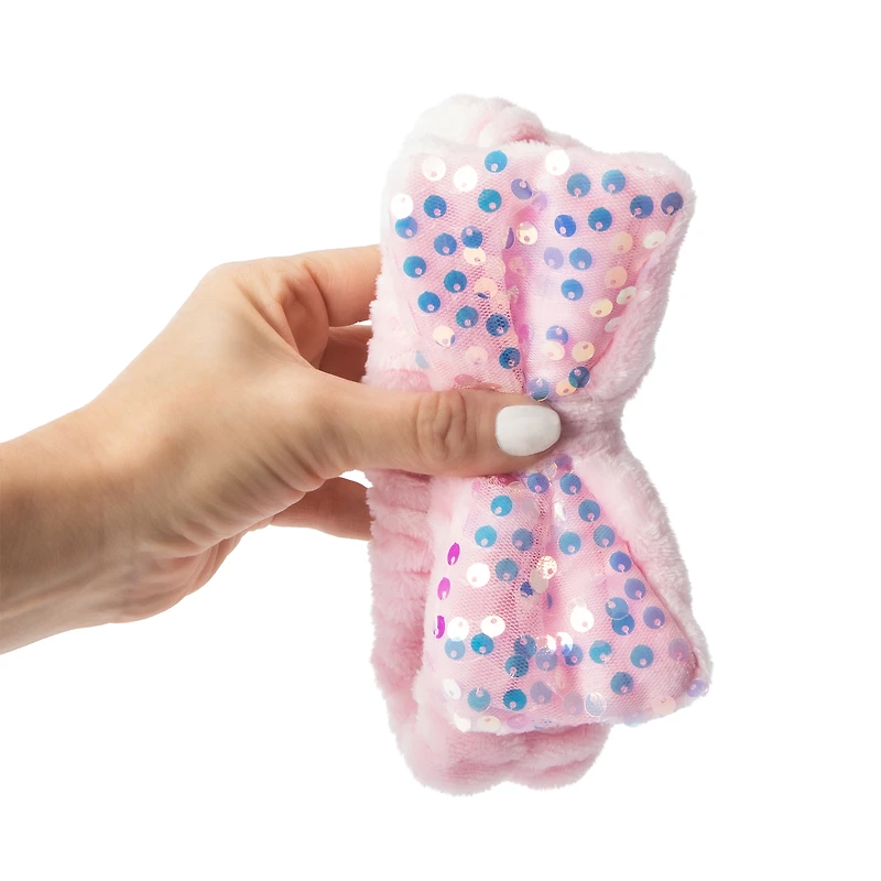 Macbeth Collection By Margaret Josephs® Pink Sequin Spa Headband