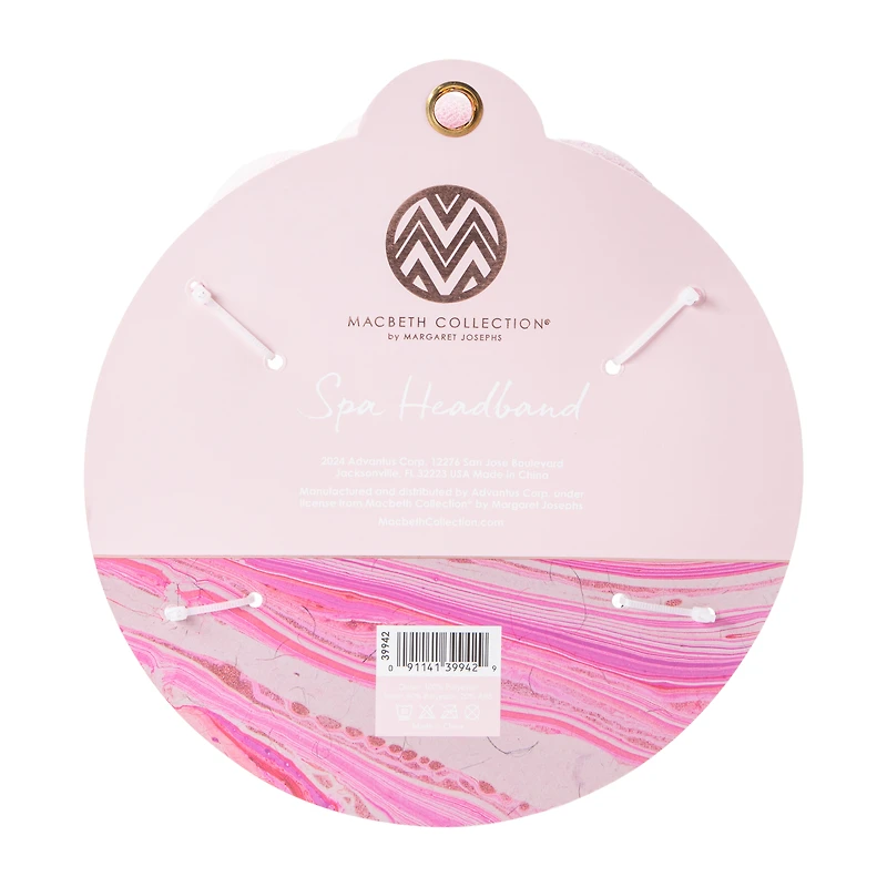 Macbeth Collection® By Margret Josephs Light Pink Spa Headband