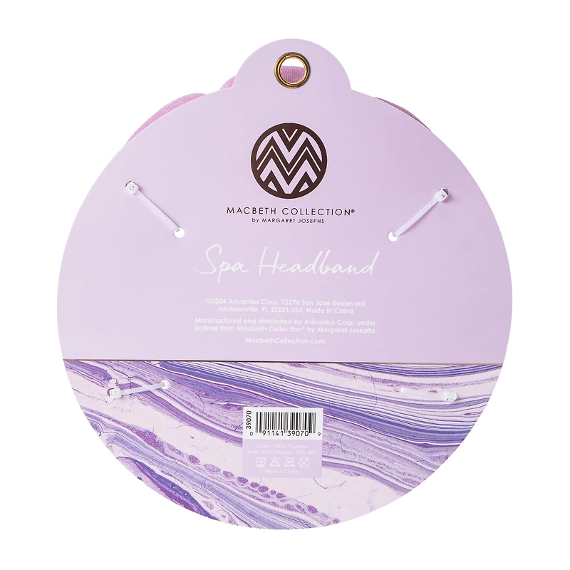 Macbeth Collection® By Margret Josephs Purple Spa Headband