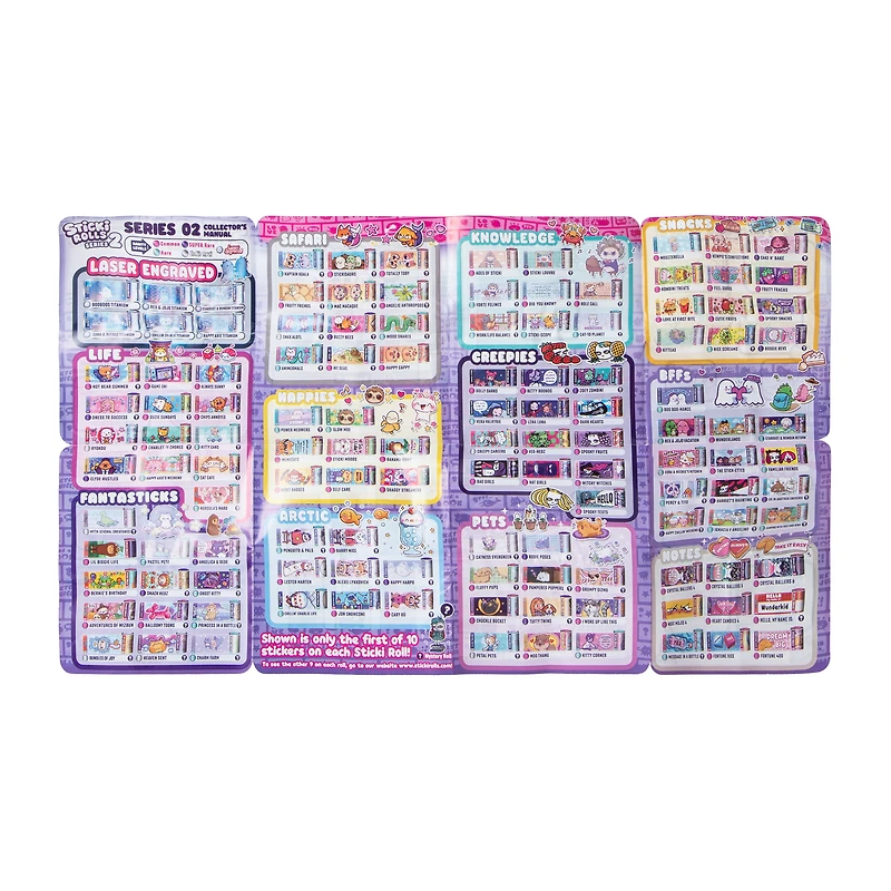 Sticki Rolls Mystery Wearable Sticker Bracelet Capsule Set (Styles May Vary)