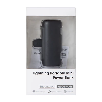 Lightning Portable Mini Power Bank 4000mAh
