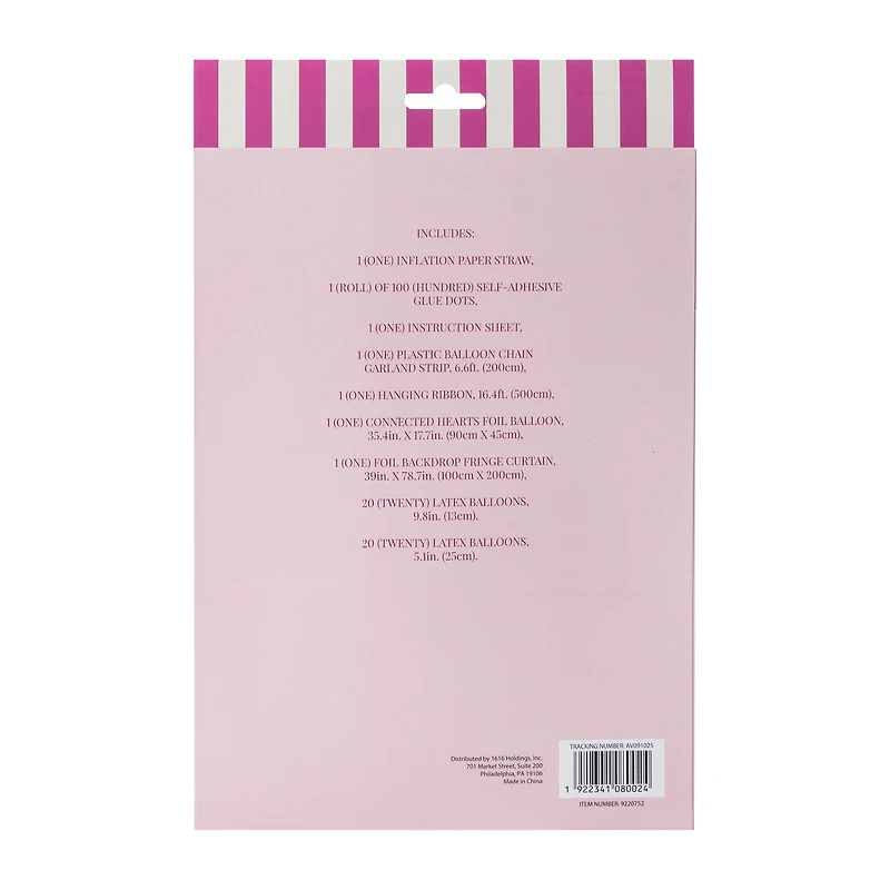 Valentine's Day Party Balloon Backdrop Set