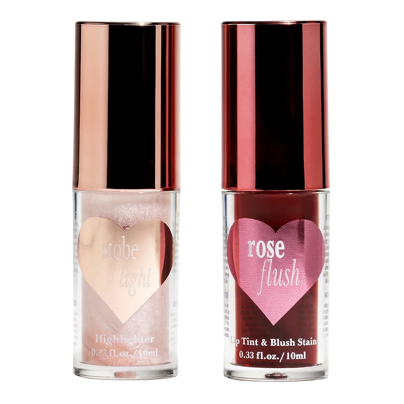 Amora Berry Glazed Duo Blush/Lip Tint & Highlight Set