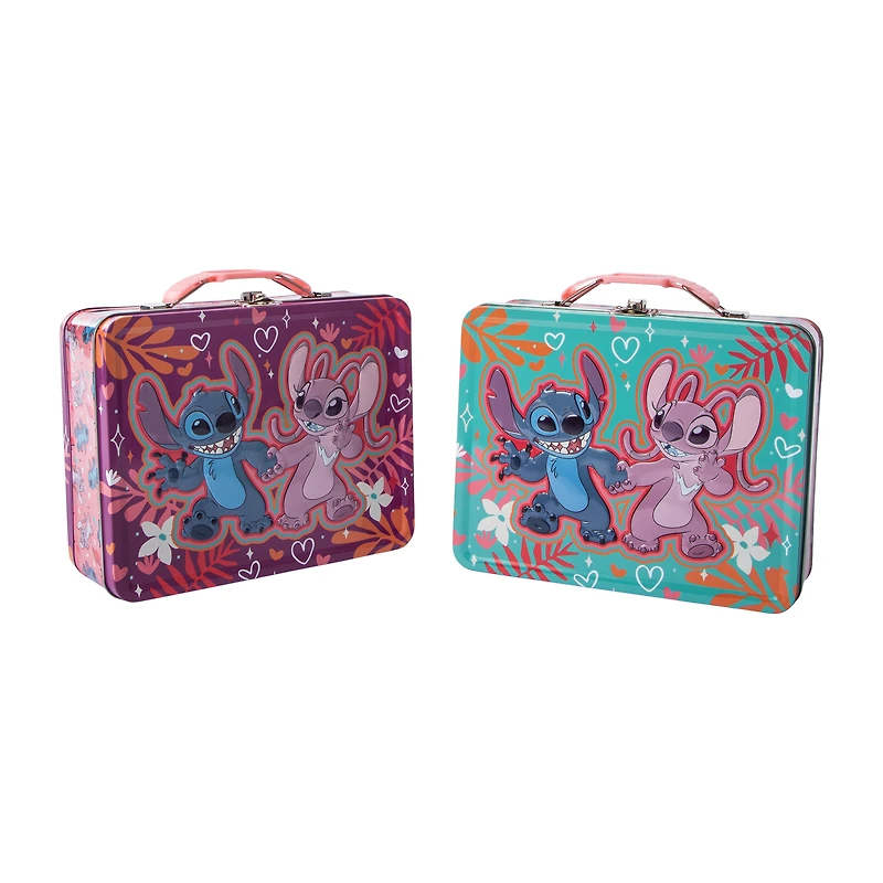 Disney Stitch Angel & Stitch Tin Lunch Box (Styles May Vary)