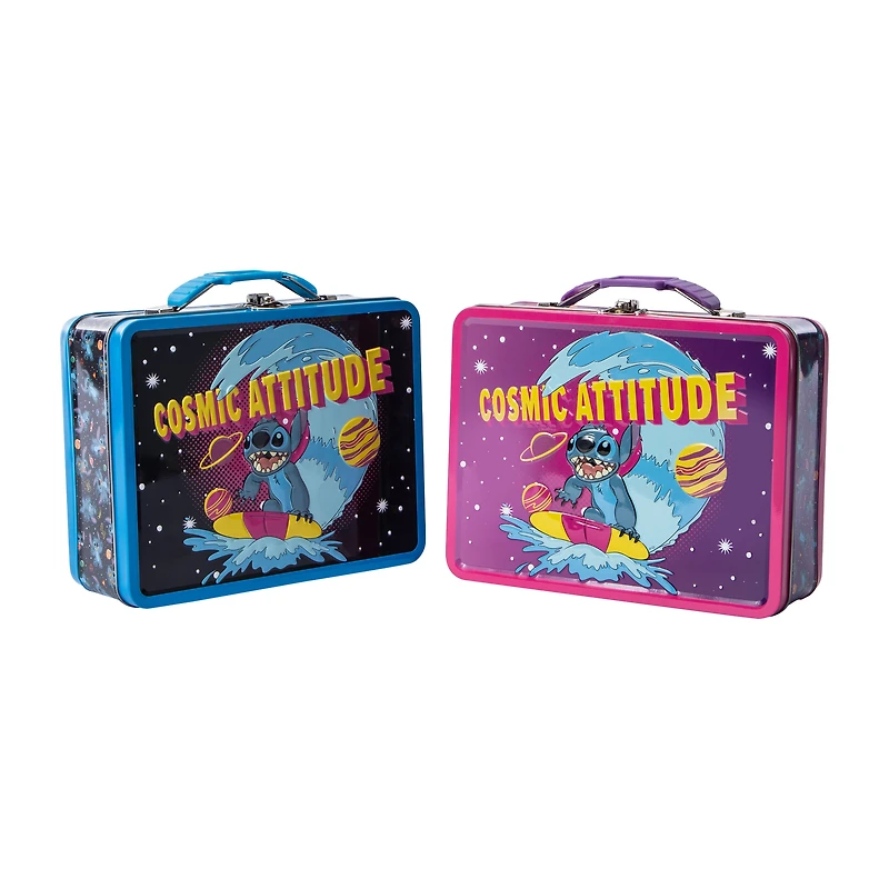 Disney Stitch Cosmic Attitude Tin Lunch Box (Styles May Vary)