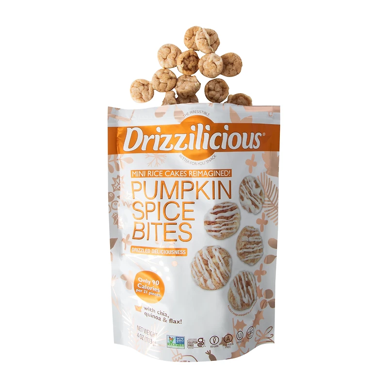 Drizzilicious® Mini Rice Cakes Pumpkin Spice Bites 4oz
