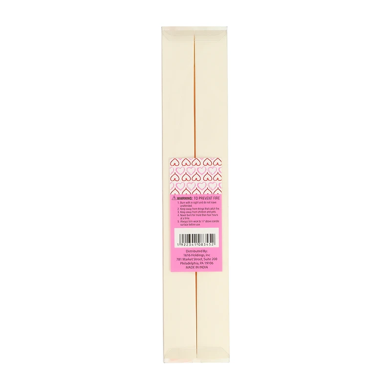Valentine's Tapered Candles 2-Pack