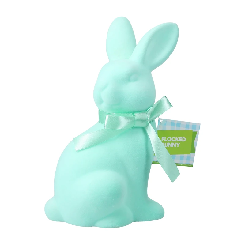 Easter Flocked Bunny Décor