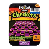 WeVeel Spooky Tin Checkers Game
