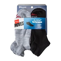 Young Mens Hanes® Moves X-Temp® Performance Socks 6-Pairs