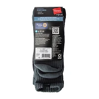 Young Mens Hanes® Supersoft Slouch Crews 2-Pairs