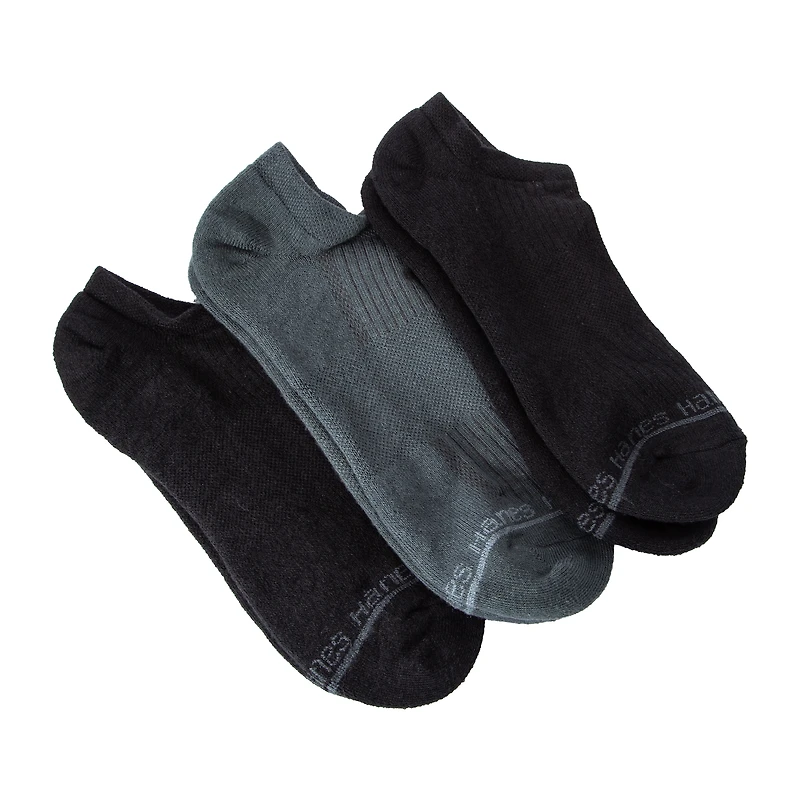 Young Mens Hanes® Supersoft No Shows 3-Pairs