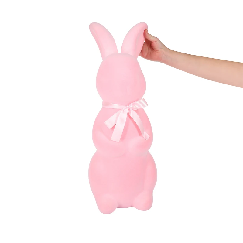 Easter Novelty Flocked Bunny