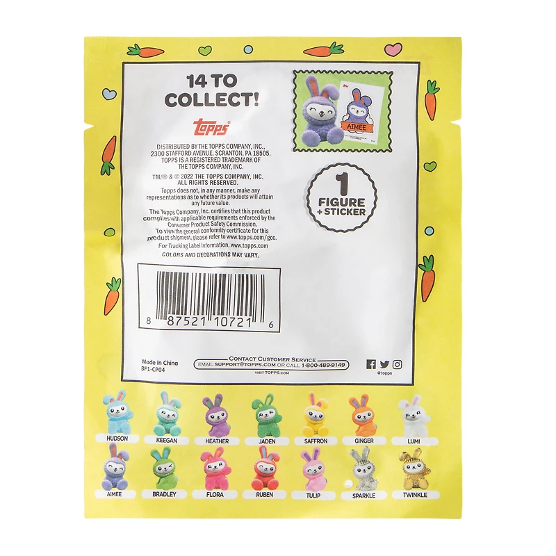 Topps® I Love Bunnies™ Cute Figures (Styles May Vary)