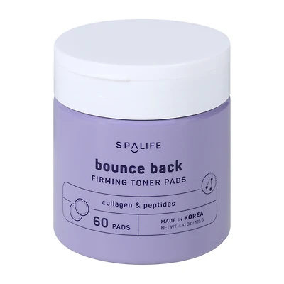 Spalife Bounce Back Firming Toner Pads 60-Pack 4.4oz