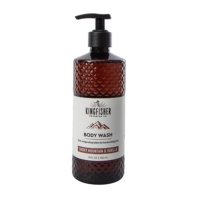 Kingfisher Grooming Co. Smoky Mountain & Vanilla Body Wash 18oz