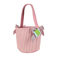 Easter Stripe Bow Basket