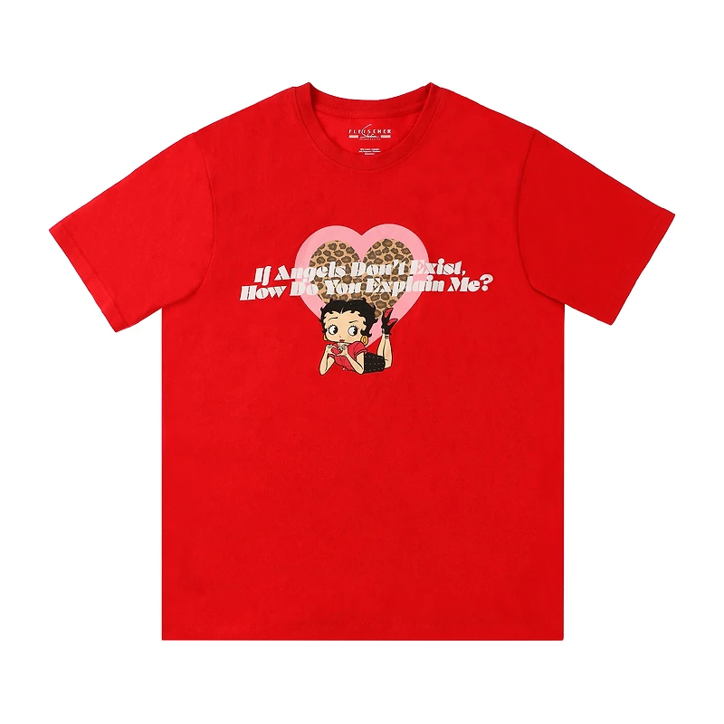 Betty Boop Heart Angel Graphic Tee
