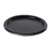 Black Solid Paper Plates