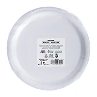 Black Solid Paper Plates