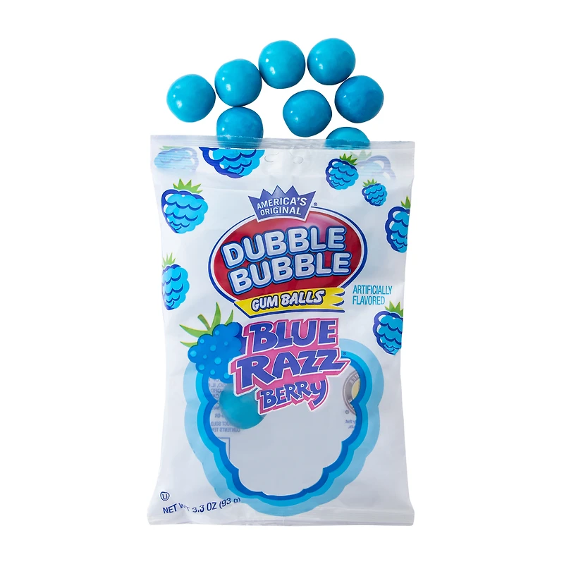Dubble Bubble® Blue Razzberry Gumballs 3.3oz