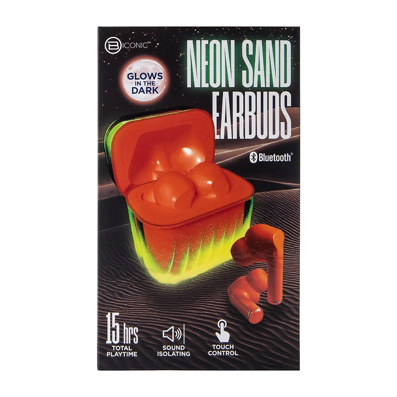 Biconic™ Neon Sand Earbuds (Styles May Vary)