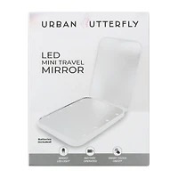Urban Butterfly LED Mini Travel Mirror